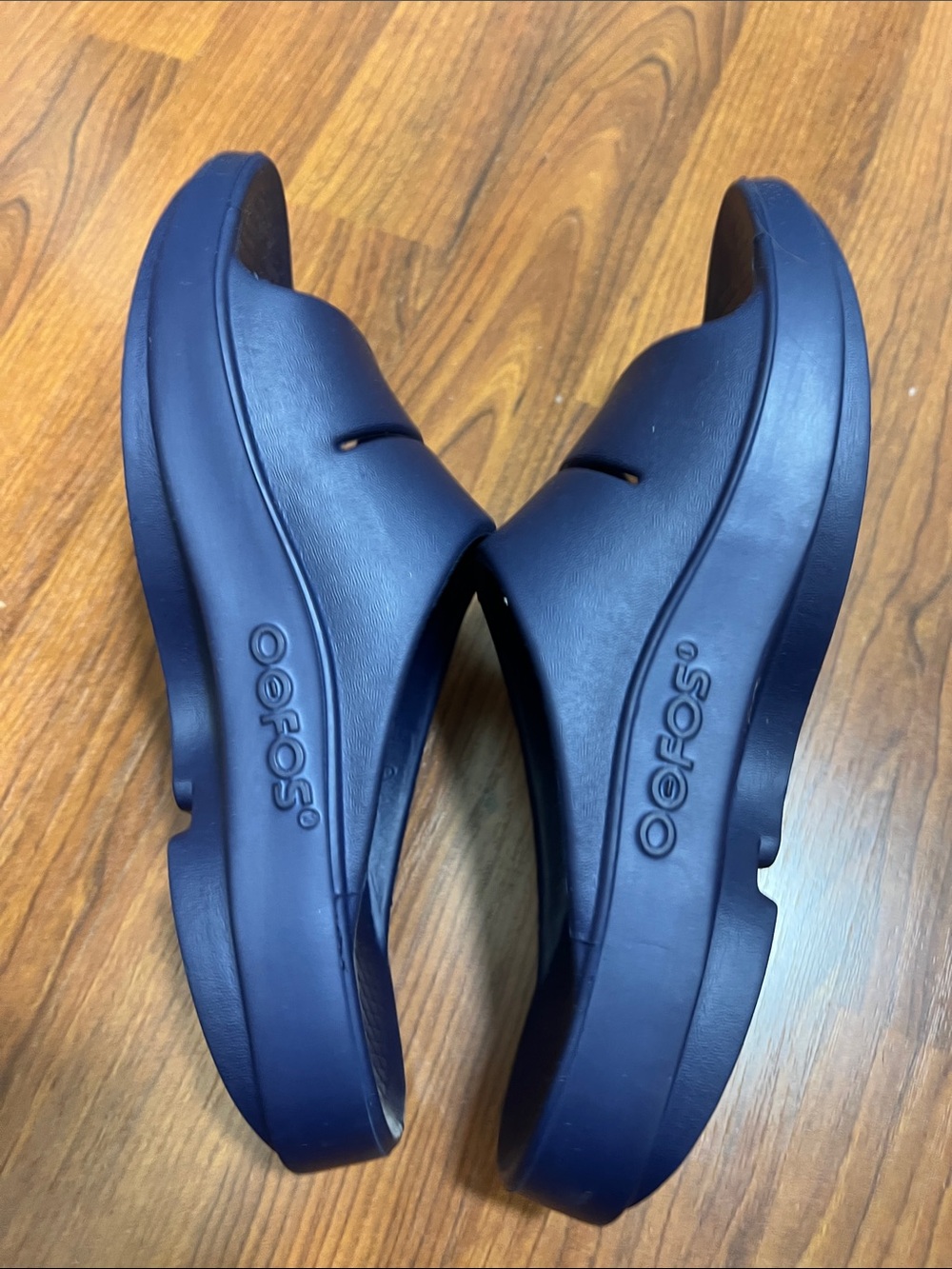 OOFOS OOAH Recovery Sandals Blue Mens Sz 6/Womens Sz 8 Unisex EUC - Picture 6 of 10